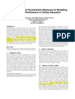 An Investigation of Psychometric Measures for Modelling Academic Performance in Tertiary Education-33