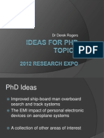 Ideas For PHD Topics