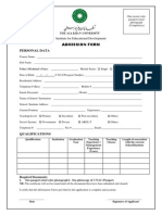 Admission Form CPE