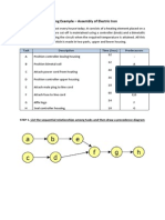 Assembly Line Balancing Example - Assembly of Electric Iron