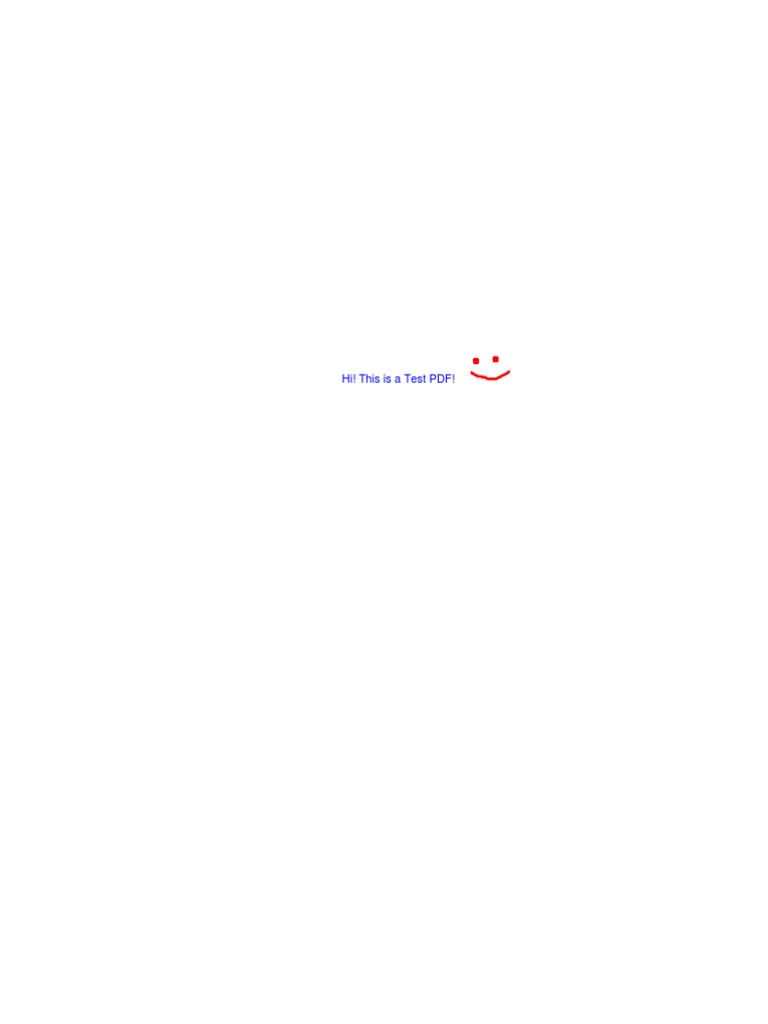 Hi! This Is A Test PDF! | PDF