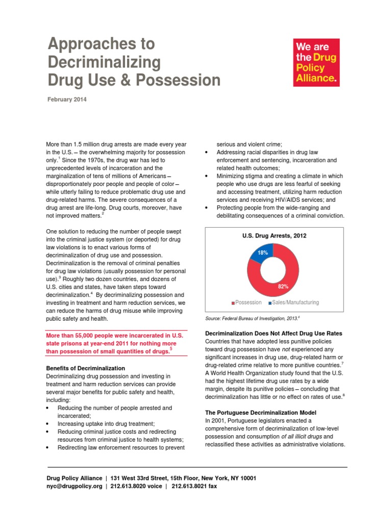 Decriminalizing Drug Use: Benefits & Models | PDF | Substance Abuse ...