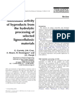 Antioxidant Activity of Byproducts From The Hydrolytic Processing of Selected Lignocellulosic Materials