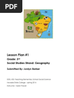 Lesson Plan #1: Grade: 3 Social Studies Strand: Geography