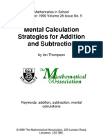Download 1999 Mental Calculation Strategies for Addition and Subtraction by numbersense SN208030 doc pdf