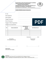 Formulir Peminjaman Barang HMMK