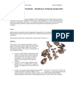 Manufacturing Processes - Moulding & Shaping