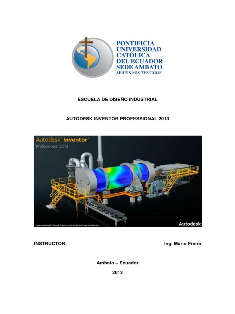 Curso Autodesk Inventor Professional 2013 | PDF | Diseño | Software