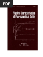 Physical Characterization of Pharmaceutical Solids