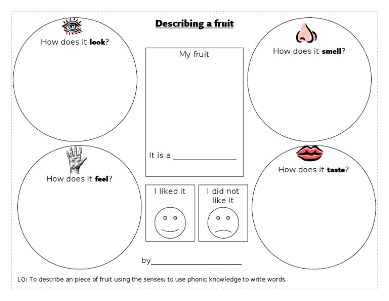 Sensory Description of a Fruit | PDF