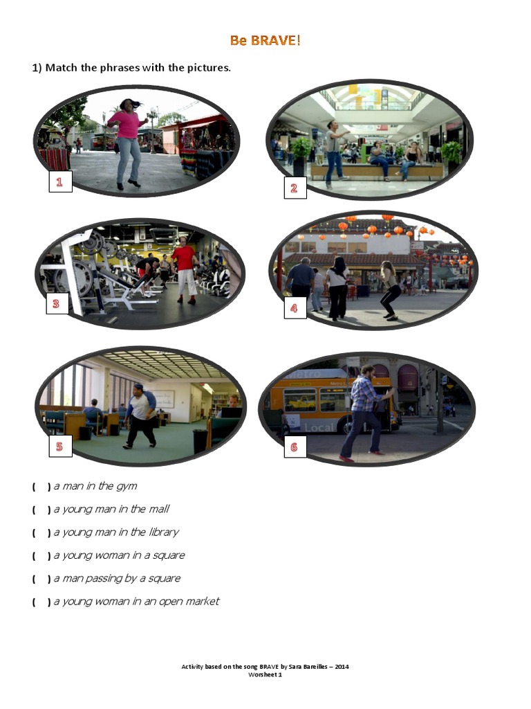 Brave Song Activity Worksheet | PDF