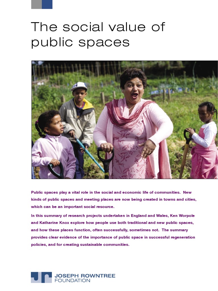 Social Value of Public Spaces Explained | PDF | Social Science