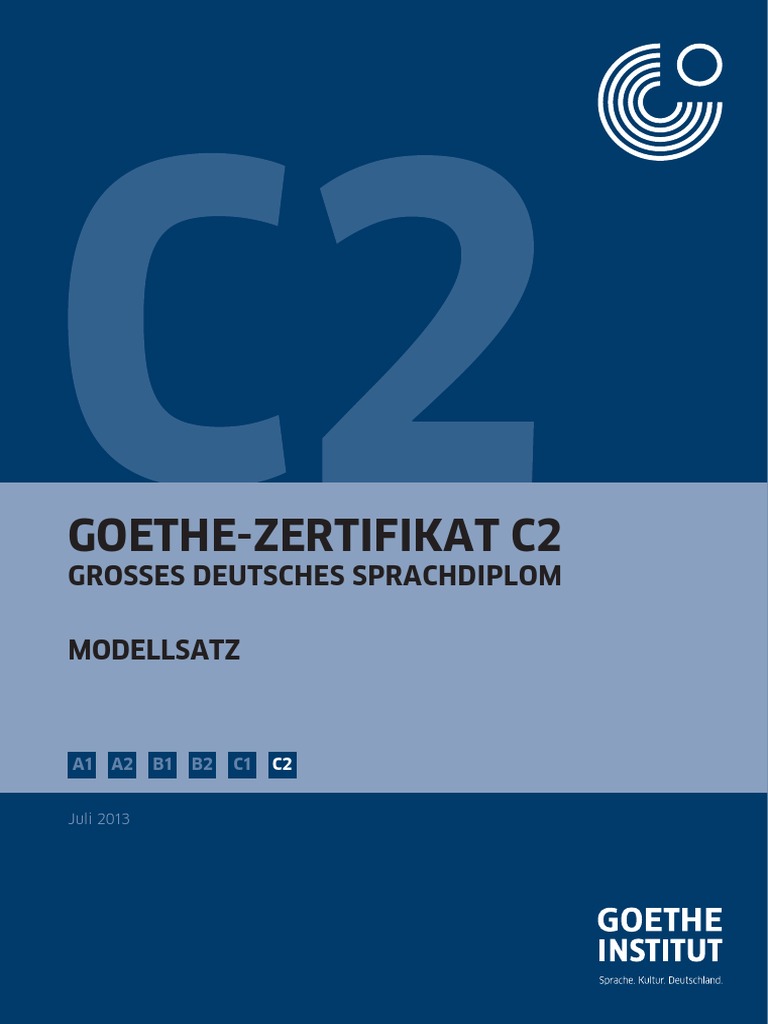 Goethe Institut C2 Modellsatz