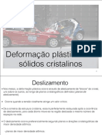 Deformação plástica dos sólidos cristalinos