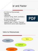 Remainder and Factor Theorem