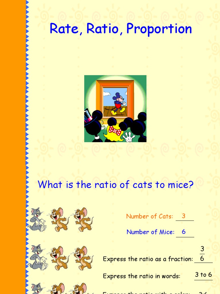 Rate Ratio Proportion | PDF | Ratio | Fraction (Mathematics)