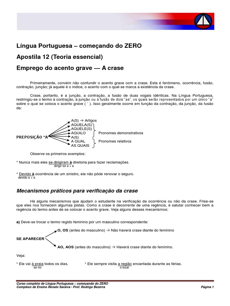 Use Nas Palavras Abaixo O Acento Grave Quando For Necessário