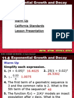 7 Exponential Growth and Decay