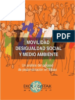 MOVILIDAD Y DESIGUALDAD SOCIAL EN BILBAO Un Analisis de La Peatonalización PDF