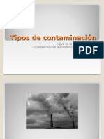 Tipos de Contaminacion