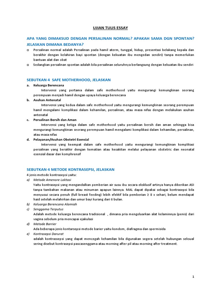 02 Soal Ujian Tulis Essay