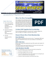 Dream Divers October 2009 Newsletter