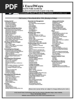 Excel 3 Month Course