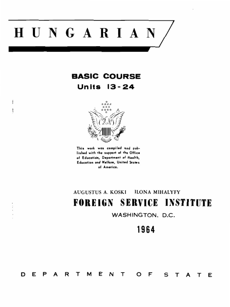 Hungarian Basic Course Volume 2 | PDF