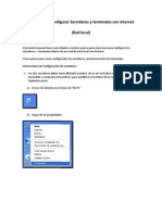 Manual para Configurar Servidores y Terminales Con Internet
