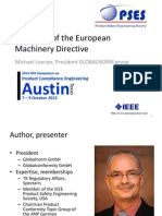 Overview of The European Machinery Directive: Austin