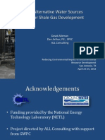 Alternative Water Sources For Shale Gas Development (2012)