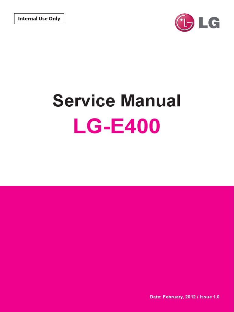 LG E400 Optimus L3 Service Manual | Android (Operating System) | Ip Address