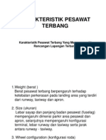 Karakteristik Pesawat Terbang