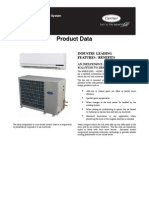 Product Data: 40QNC / 38HDF 40QNQ / 38QRF High - Wall Duct Free Split System Sizes 018 To 036