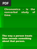 Chronomics - Is The Nonverbal Study of Time