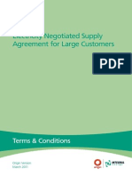 Electricity Supply Agreement for Large Customers