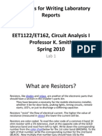 Guidelines For Writing Laboratory Reports