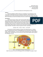 Effects of Sucrose Concentration On Cell Respiration in Yeast