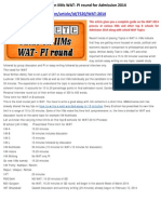 WAT 2014: Complete Guide On IIMs WAT - PI Round For Admission 2014