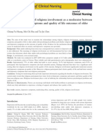 An Exploratory Study of Religious Involvement As A Moderator Between Anxiety, Depressive Symptoms and Quality of Life Outcomes of Older Adults