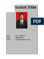 Cover Curriculum Vitae