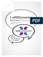 Programa RSEncuentro 2014