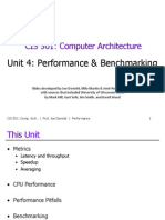 CIS 501: Computer Architecture: Unit 4: Performance & Benchmarking
