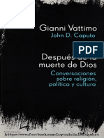 Después de La Muerte de Dios - Gianni Vattimo & John D. Caputo