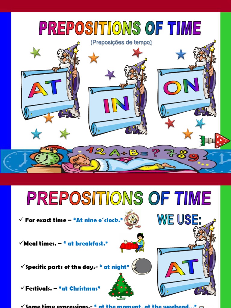 Time Prepositions | PDF