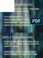 Mbti & Team Building: - Tend To Pick Up Types' That Are