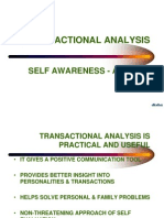 Transactional Analysis: Self Awareness - A Journey