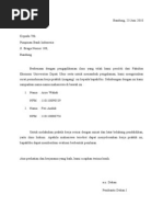 Surat Permohonan Magang