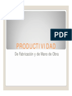 Productividad Fabricacion y M.O.D
