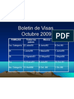 Boletin de Visas_Oct2009